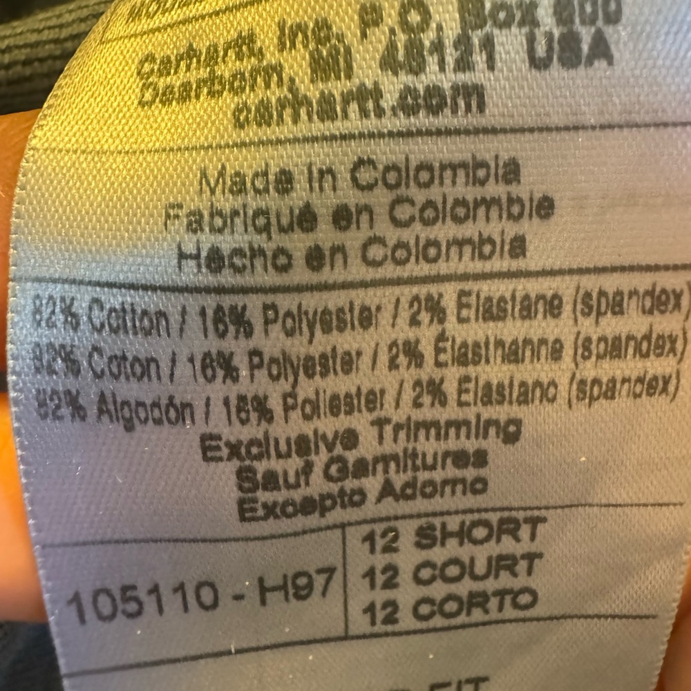 Carhartt Women’s Rugged Flex Relaxed Fit Double Front Jeans Size 12 Short NWT - Picture 10 of 12
